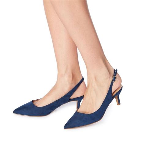 navy kitten heels shoes wedding